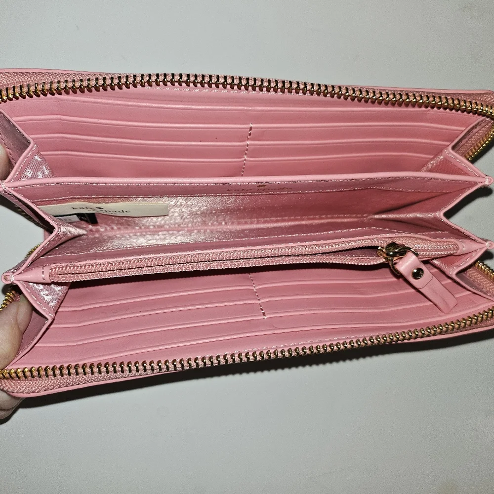 Kate Spade pink hedgehog zippy wallet EUC - Picture 10 of 15